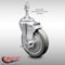 Service Caster 5 Inch SS Gray Polyurethane Swivel 3/8 Inch Threaded Stem Caster with Brake SCC SCC-SSTS20S514-PPUB-TLB-381615 - alternate 1